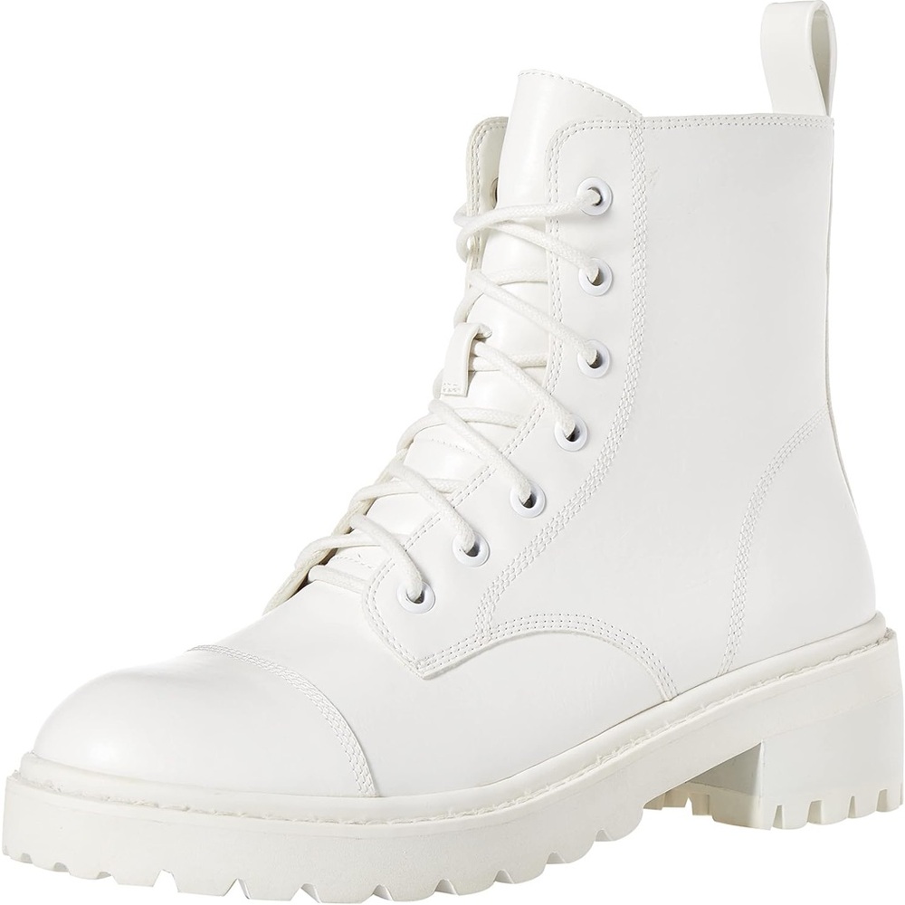 Elegant Women's Sparta Chunky Sole Lace-Up Combat Boot
